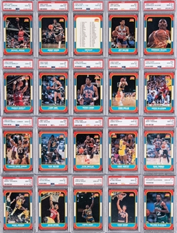 1986/87 Fleer Basketball PSA GEM MT 10 Complete Set (132)